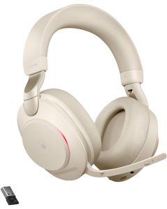 Jabra Evolve2 85 Wireless Headset Link 380 USB-A MS Stereo - Colour: Beige